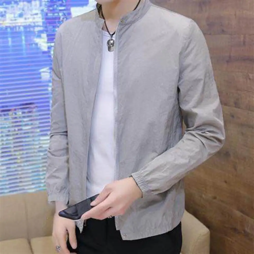 Good Spring Jacket Coat  Side Pocket M-3XL Summer Jacket  Cardigan Jacket Spring Summer Outdoor Coat