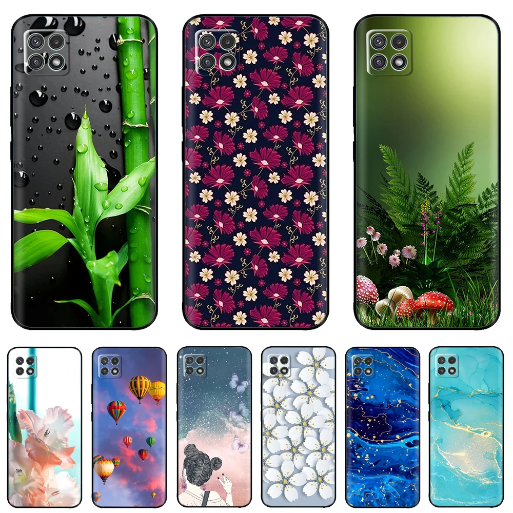 Phone Case For Samsung Galaxy A22 Case A225F Soft Silicone Bumper Back Cover For Samsung A22s A22 5G Cases A226B A 22 Funda Capa