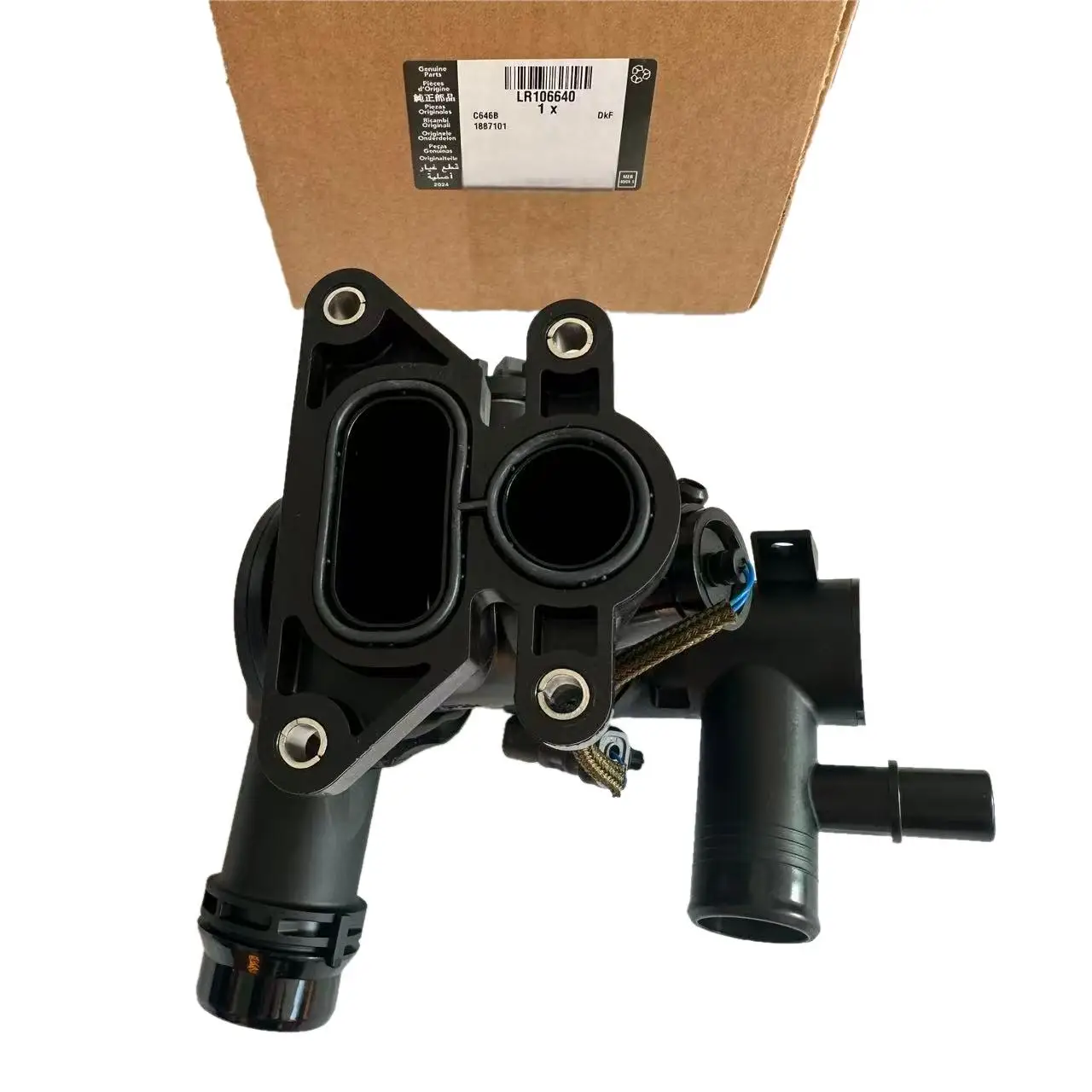 

LR106640 LR140116 LR093328 JDE39011 JDE40748 JDE39956 Cooling System Thermostat Housing for Land Rover Velar 2017 2.0 Petrol