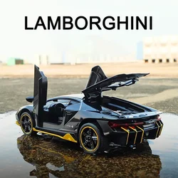 LP770 LP750 1:32 Lamborghinis Car Alloy Sports Car Model Diecast Sound Super Racing Lifting Tail Hot Car Wheel For Children Gift
