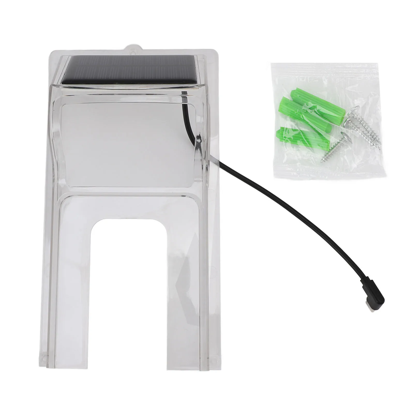 Transparent Plastic Doorbell Rain Cover Doorbell Rain Cover Transparent Plastic ABS Weatherproof Solar Powered Door  Cover