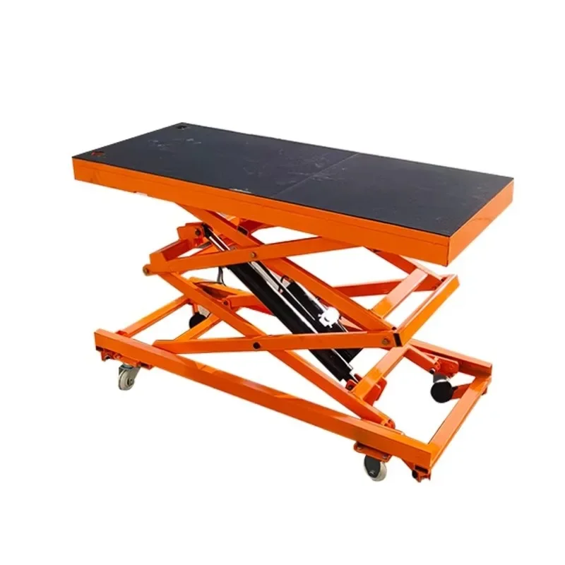 Electric lifting horse stool Hydraulic platform truck Trolley Scissor type Workbench Small Bricklaying Interior decoration