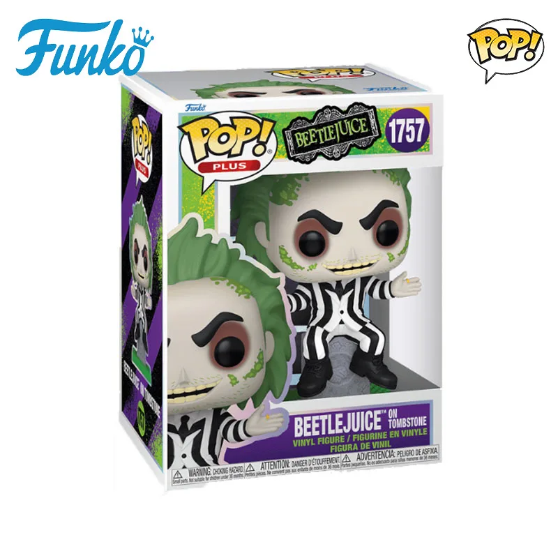 FUNKO POP Original Beetlejuice en Tombstone 1757 figuras de acción de juguete para niños niñas regalo adornos de modelos coleccionables