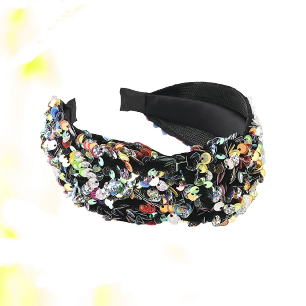 1 قطعة لغطاء الرأس خمر النساء أنيقة الشعر هوب كريستال عقال خمر عمامة خفيفة الوزن إكسسوارات الشعر #3