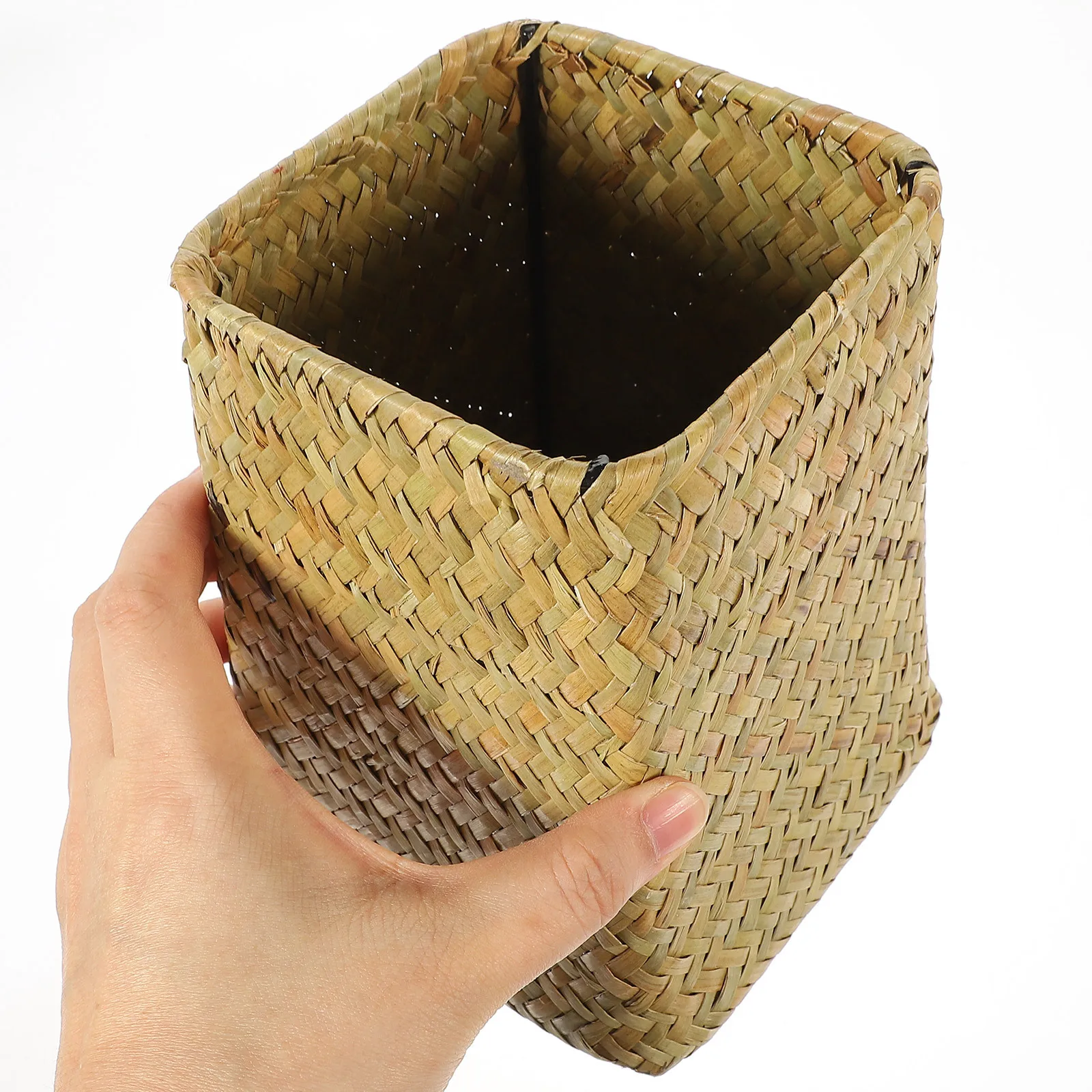 

Durable Woven Vase Seagrass Ornament Handmade Flower Pot Natural Material Strong Weaving Decorative Home Accessory
