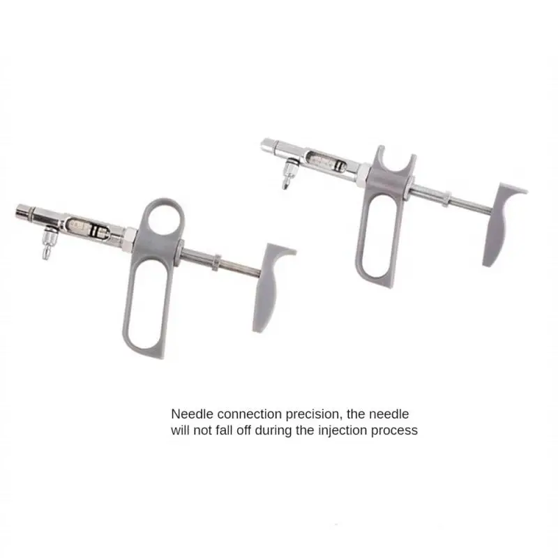 Farm Animal Medicine Feeder Metal Continuous Syringe Adjustable Continuous Use Syringe Veterinary Tools