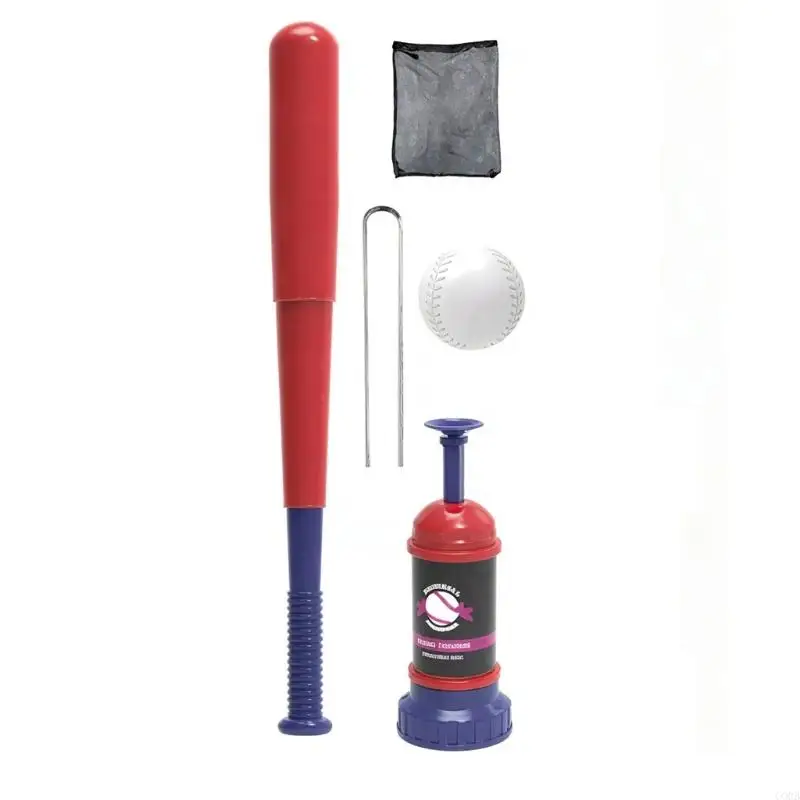 CORB Family Outdoor Batting Toy Set for Kids with Toss Machine and 3 Balls