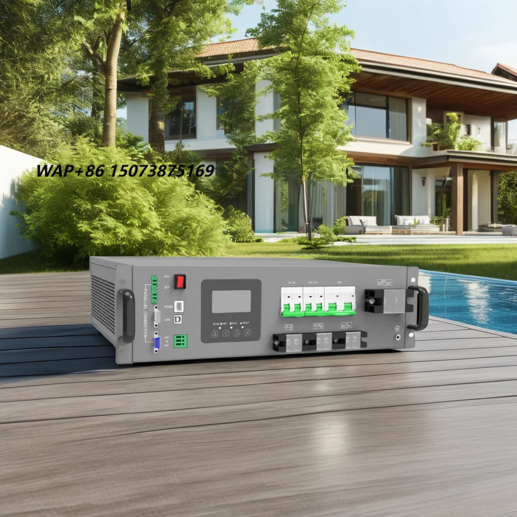 3K 5K 3U 5000W 48VDC 48V 110/120V AC Single/Three Phase Hybrid Solar Inverter with Lithium Support Parallel Function