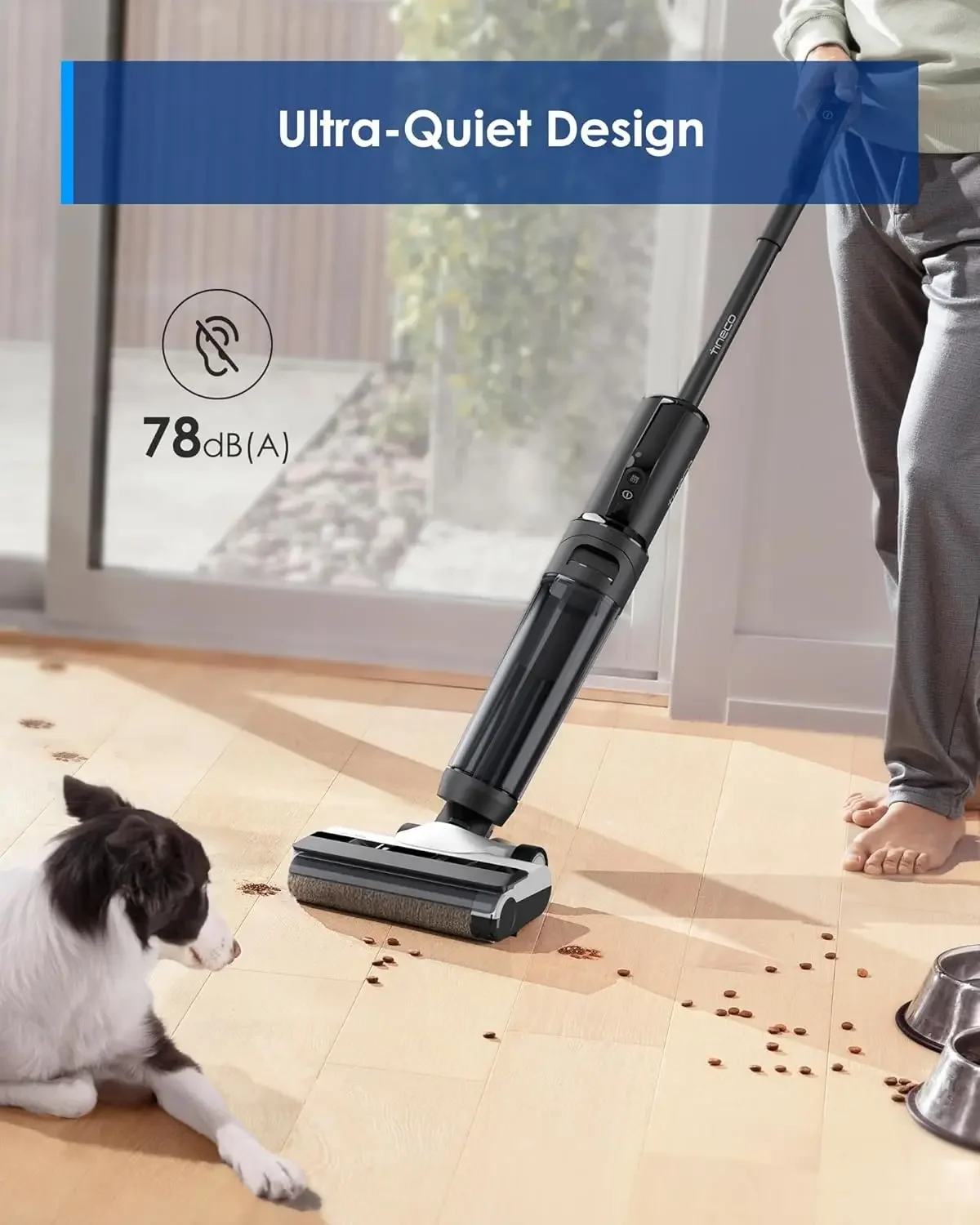 Wet Dry Vacuum Cleaners, Floor Cleaner Mop 2-in-1 Cordless Vacuum for Multi-Surface, Lightweight and Handheld, Floor ONE S5 Comb