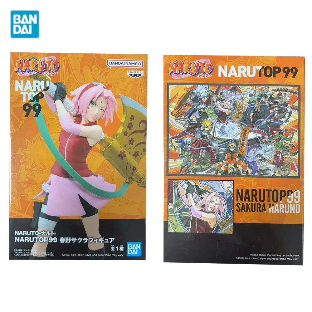 Original BANDAI BANPRESTO Anime NARUTO Shippuden Narutop99 Haruno Sakura Anime Figure Toys Collection Gift