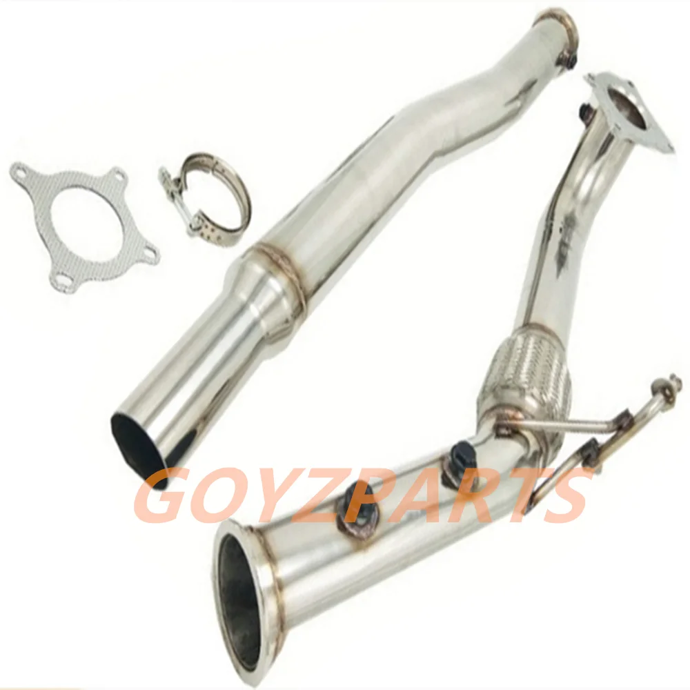 Automotive Exhaust Pipe Modification For 2012-2013 Volkswagen Golf MK5 MK6 FSI K04 GTI CC 3-inch Stainless Steel Material