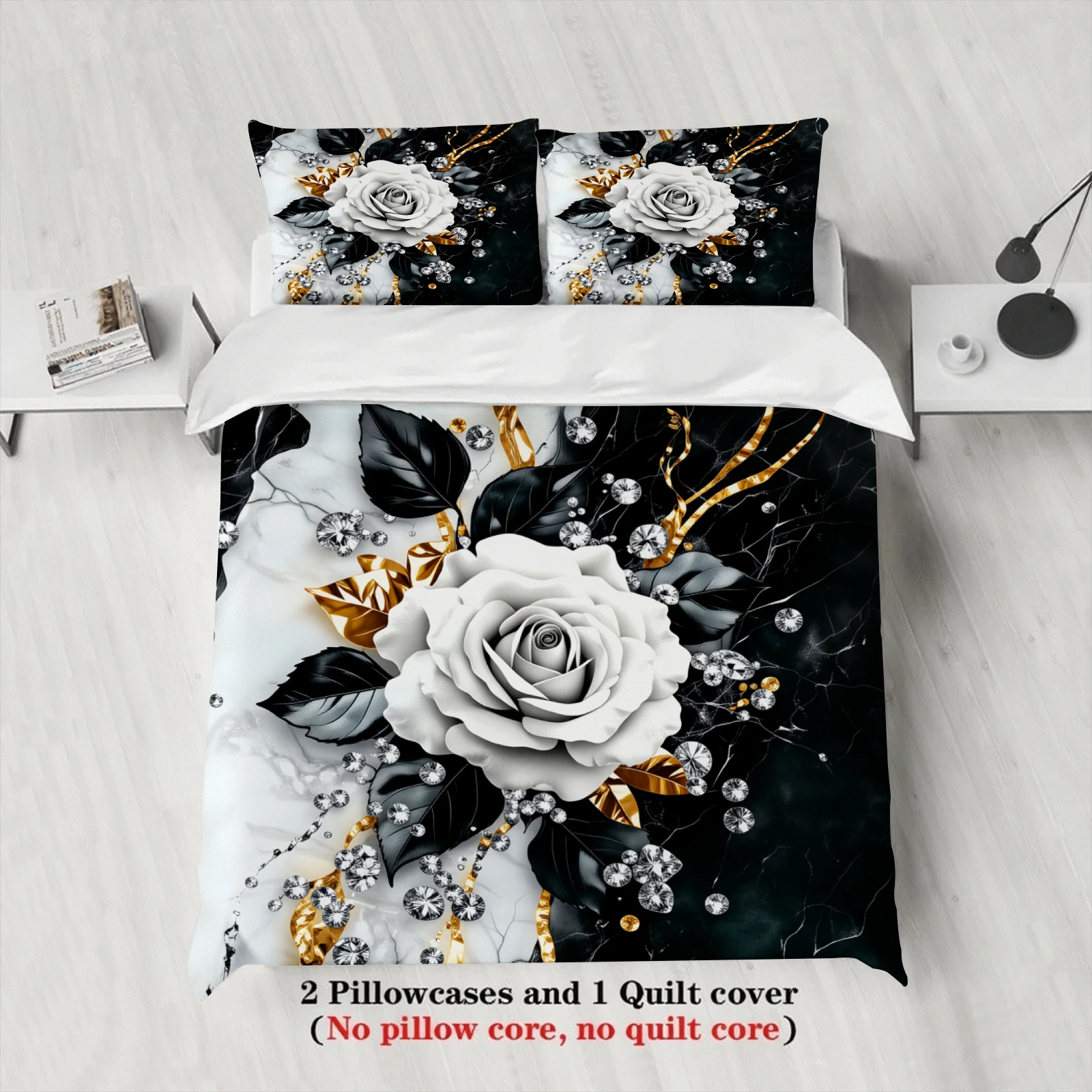 3-delige rozenbloemen beddengo - Aesthetic Floral Duvet Cover recensie en prijs