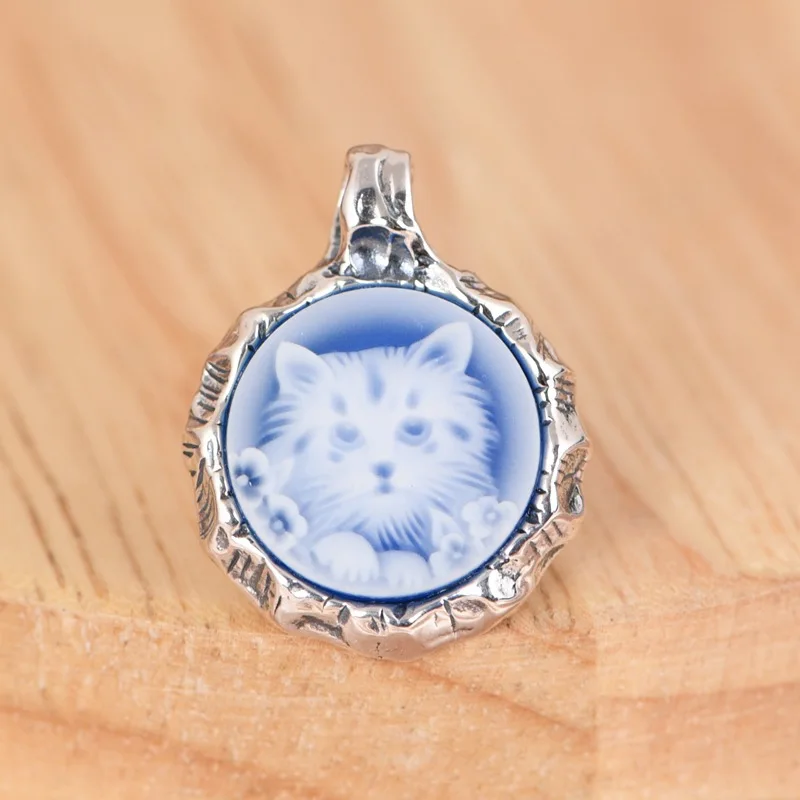 

Новый кулон BOCAI из стерлингового серебра S925: легкий люкс, художественный дизайн, мультяшный котенок