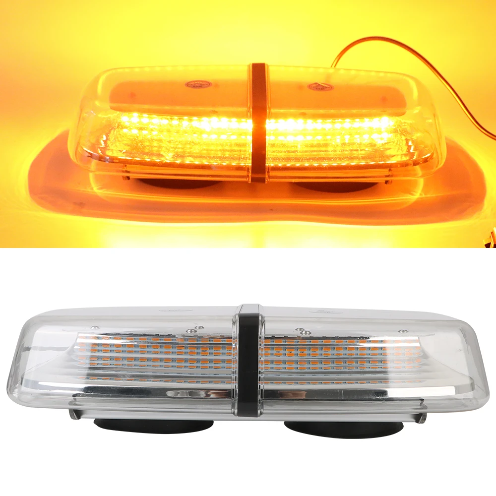 

72 LED for Truck Roof Top Strobe Lights LED Mini Bar Strobe Light Amber Safety Flashing Emergency Hazard Warning Lamp