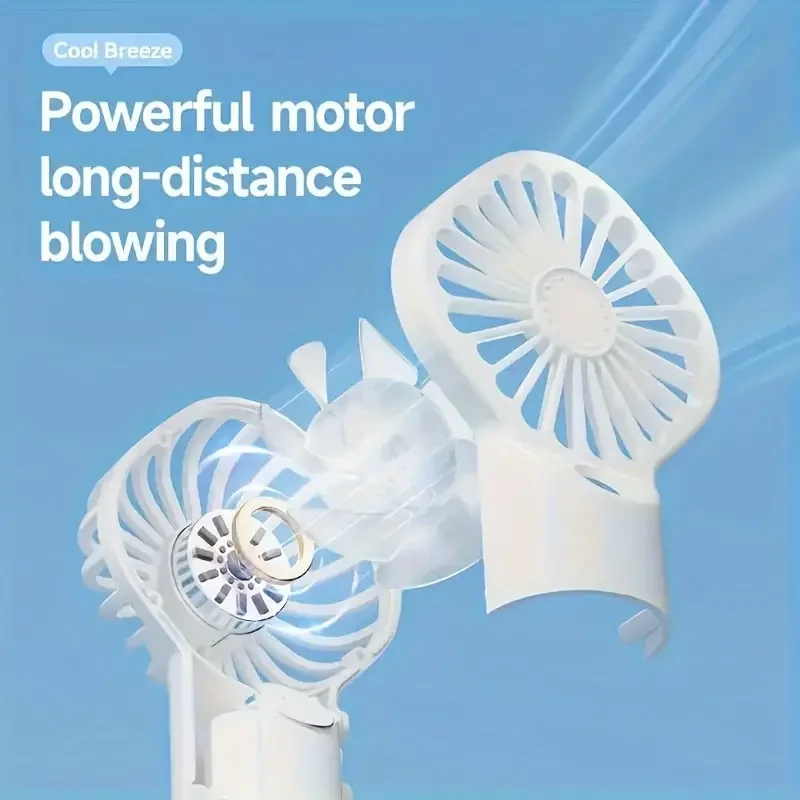 Ventilador de nebulización portátil recargable por USB de 800mAh, Mini vaporizador facial portátil sin aspas, dispositivo de enfriamiento Personal compacto para interiores y