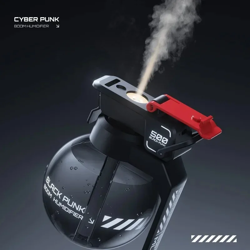 Humidifier Cyberpunk E-sports Desktop Grenade Aromatherapy Humidifier Gaming Table Tide Play Creative Boys Girls Birthday Gifts