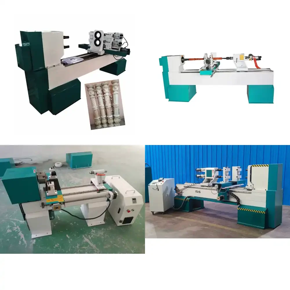 One Axis 1000mm Working Length CNC Copier Lathe Machine Wood Turning Lathe for Furniture Feet