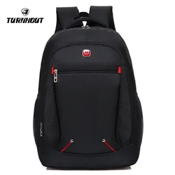 Men's Nylon Black Backpack Waterproof Back Pack 15.6 Inch Laptop Mochila Bookbag Large Capacity Bag High Quality