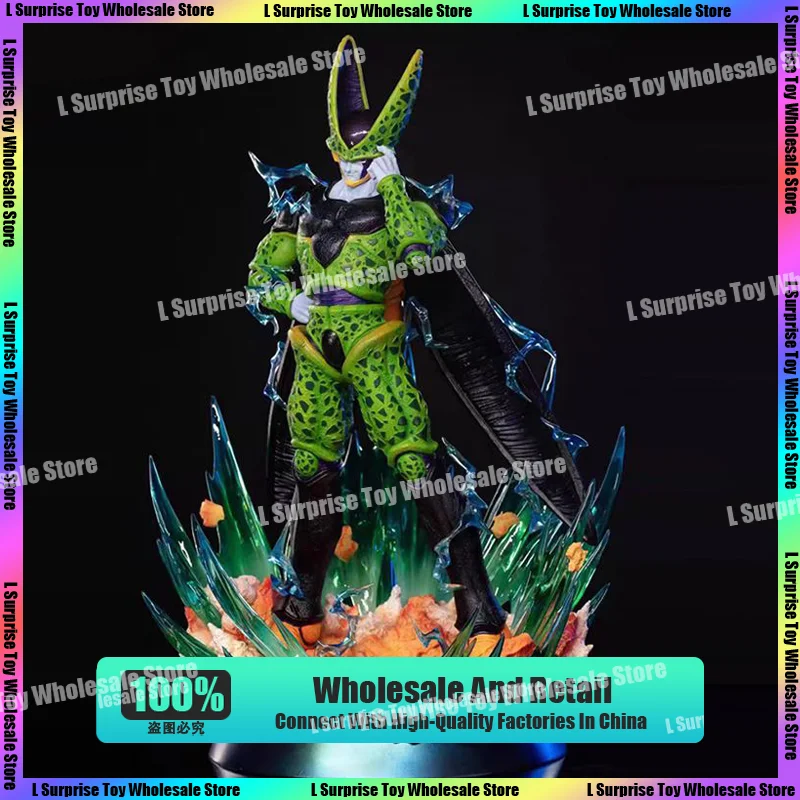 

35 см/13,78 дюйма Dragon Ball Z Perfect Cell Фигурка Cell Аниме Фигурки Фигурка Статуя из ПВХ Коллекция Модель Игрушки Подарок