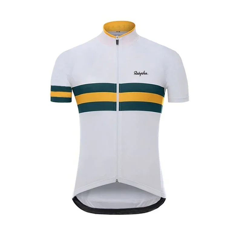 

Ralvpha Cycling Clothing Cycling Jersey Short Sleeve Breathable Summer Maillot Ropa Ciclismo White Red Sportswear