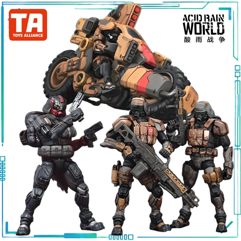 

TOYS ALLIANCE Original Acid Rain War Series Motorcycle Mobile Soldiers Movable Finished Product Model Collect Boy's Gift