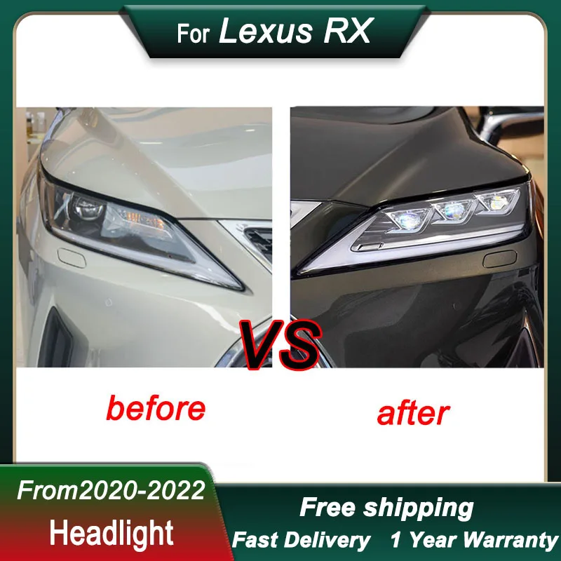 Car Led Headlight For Lexus RX RX300 2020-2022 full LED HeadLamp New Design DRL Dynamic Signal Head Lamp Front light Assembly