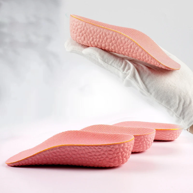 Sapatilhas Soft Memory Foam Palmilhas para homens e mulheres, almofadas para aumentar a altura, elevação do calcanhar, sapatos ortopédicos, 1 par