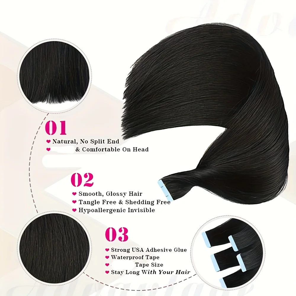 شريط مستقيم في الشعر التمديد الشعر البشري 2 جرام/قطعة 20 قطعة البرازيلي ريمي الشعر البشري وصلات شعر بشرية طبيعية الشريط في التمديد