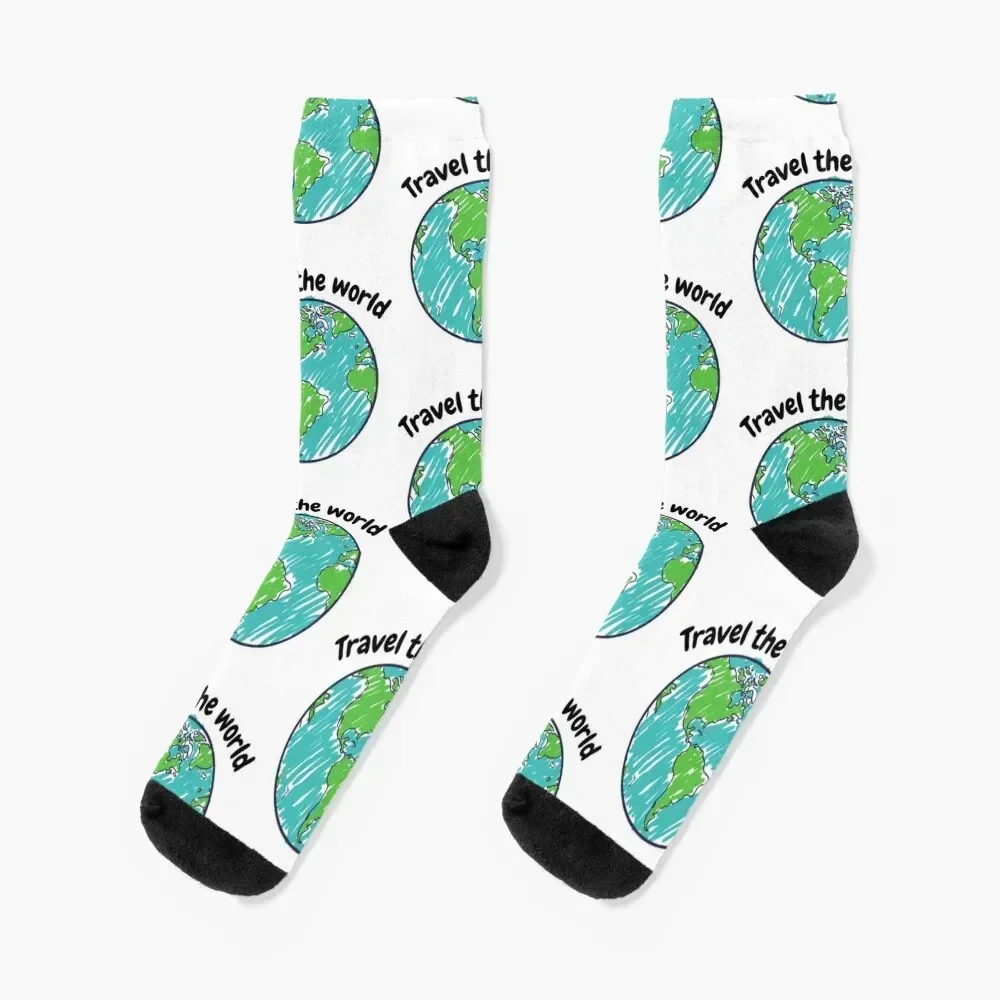 

Travel the world Socks Hiking boots with print Rugby Toe sports Girl'S Socks Men's