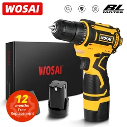 WOSAI Brushless Cordless Drill 32N.m 16V  MAX Power Tools Electric Screwdriver 25+1 Torque Settings 2-Speeds MT-Series