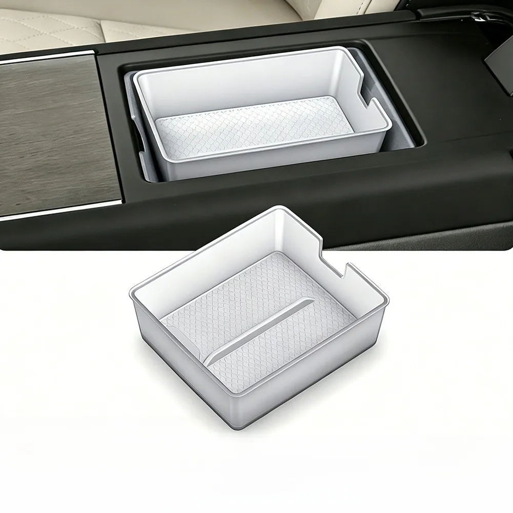 Vehicle Interior Tray Center Console Organizer For Keeping Car Interior Tidy Robust ABS Construction Spacious Storage Capacity