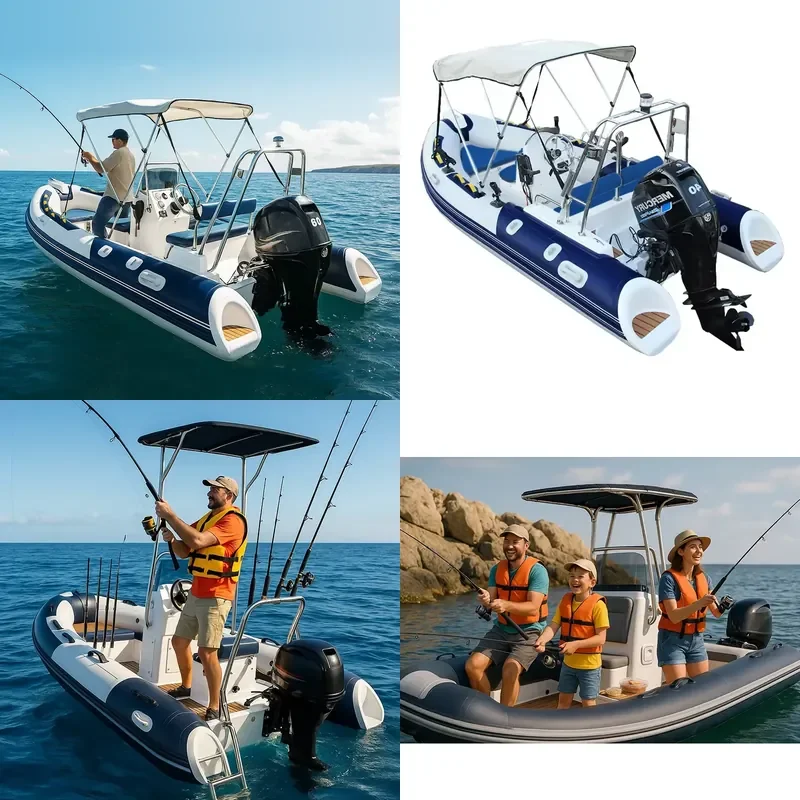 Best Boat for Lure Fishing Boat RIB Fishing Boat Set (12 Pieces) One-Stop Solution for Sea Angling Adventures