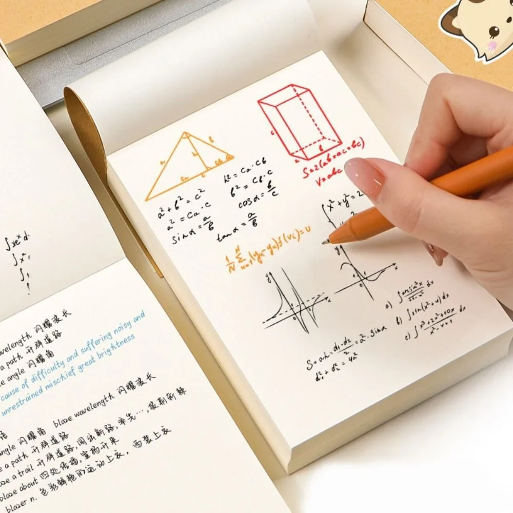 

Simple A6 Blank Draft Notebook 252Sheets Thicken Writing Notepad Stationery School Supply Painting Sketchbook Stationery