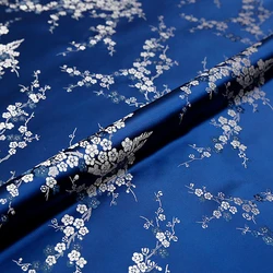 Jacquard brocade flower fabrics Brocade silk fabric material for sewing cheongsam and kimono clothing fabric