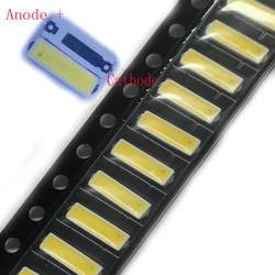 100PCS/Lot SMD LED 7020 3V 0.5W 50LM Cool White For Lextar TV Backlight