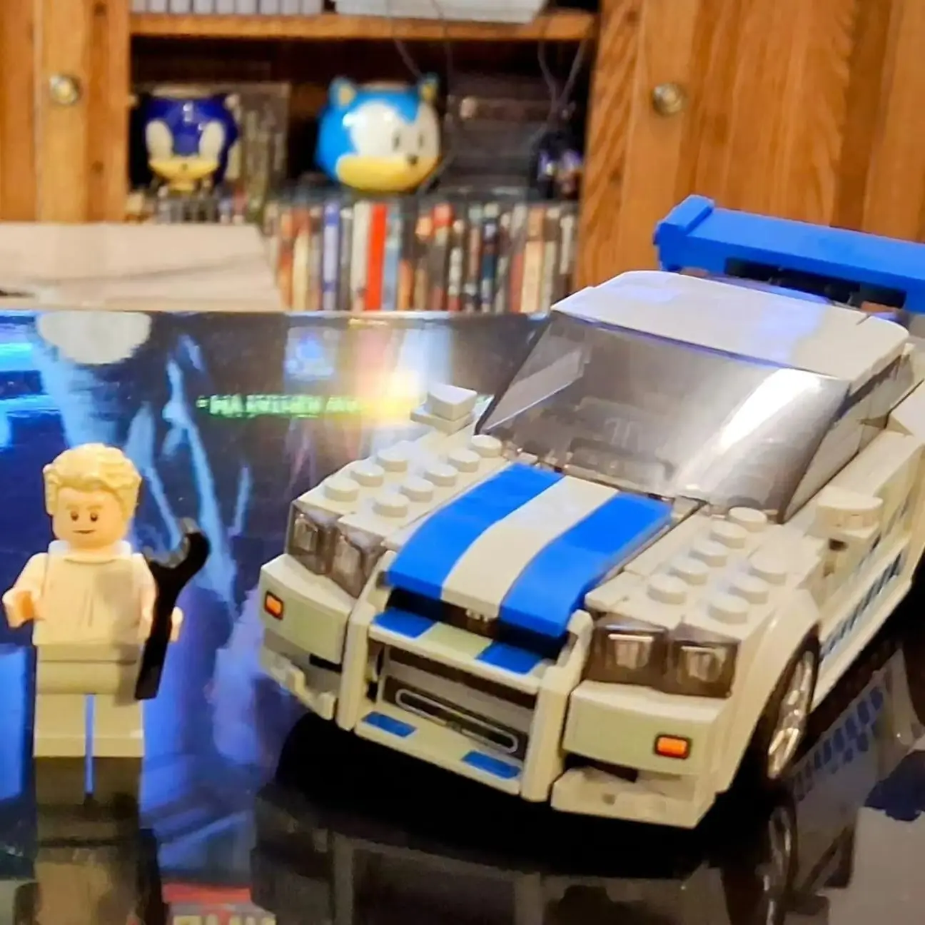 LEGO Speed Champions 2 Fast 2 Furious Nissan Skyline GT-R (R34), Race Car Toy Model Building Kit Racer Minifigure Gift 76917 view 2