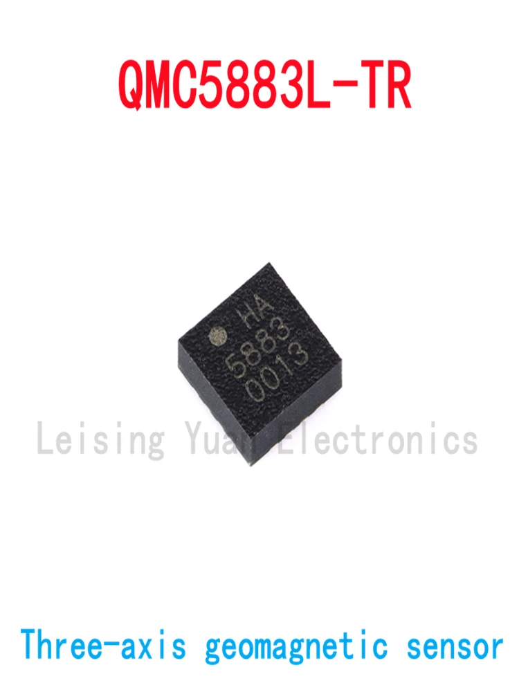 Original genuine QMC5883L QMC5883L-TR silk screen 5883 LGA-16 patch three-axis geomagnetic sensor IC chip