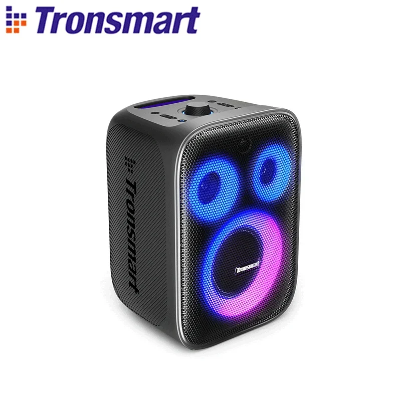 

Tronsmart Halo 200 Speaker Bluetooth Speaker with 3 Way Sound System, Built-in/Wired Mic, Guitar Input, APP Control, for Party