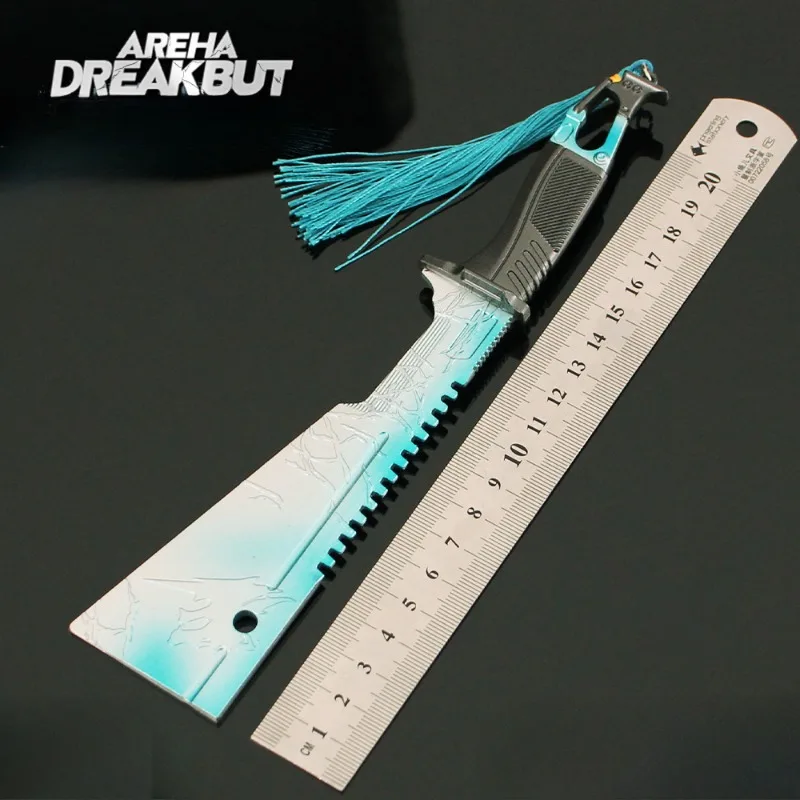 New 22cm Arena Breakout Game Peripherals Snow Wolf Survival Knife Melee Weapos Model Desktop Alloy Ornaments Collection Crafts