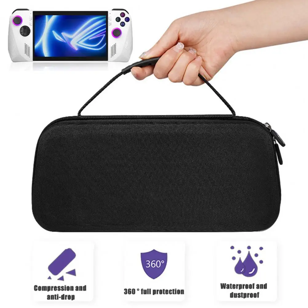 Protective Handbag Game Console Storage Bag Shockproof Carrying Bags for Rog Ally Game Console Capacity Impact Resistant Handle