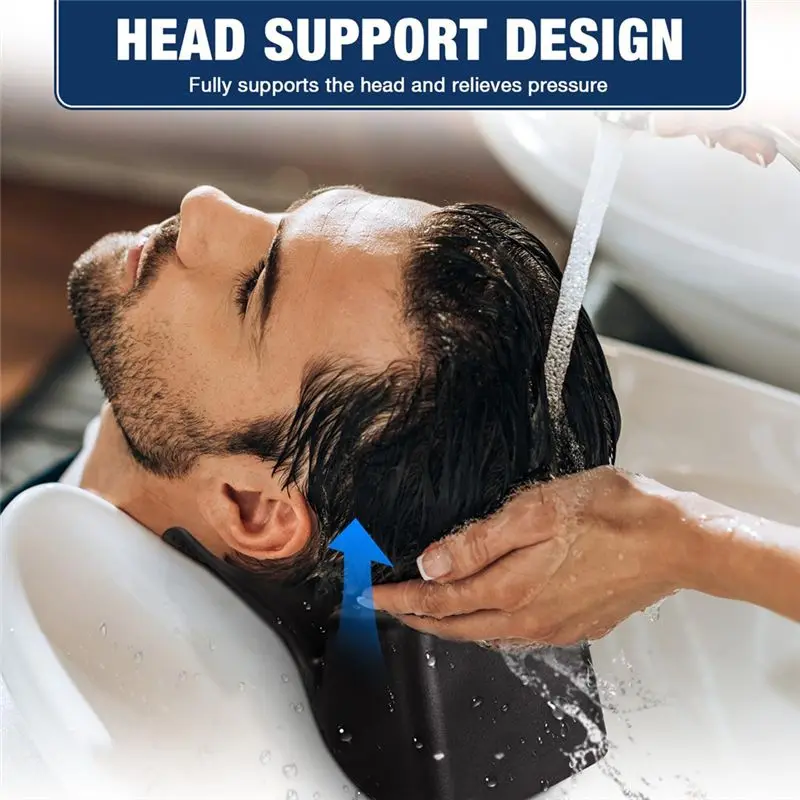 AEE4-Salon Shampoo Neck Rest Cushion,Non-Slip Silicon Shampoo Neck Rest For Sink,For Salon Hairdressing Spa Sink Basin
