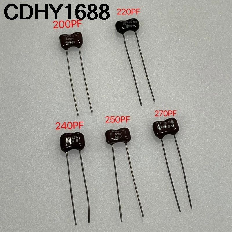 2PCS 발열 실버 운모 커패시터 200PF 220PF 240PF 250PF 270PF 500V 고정밀