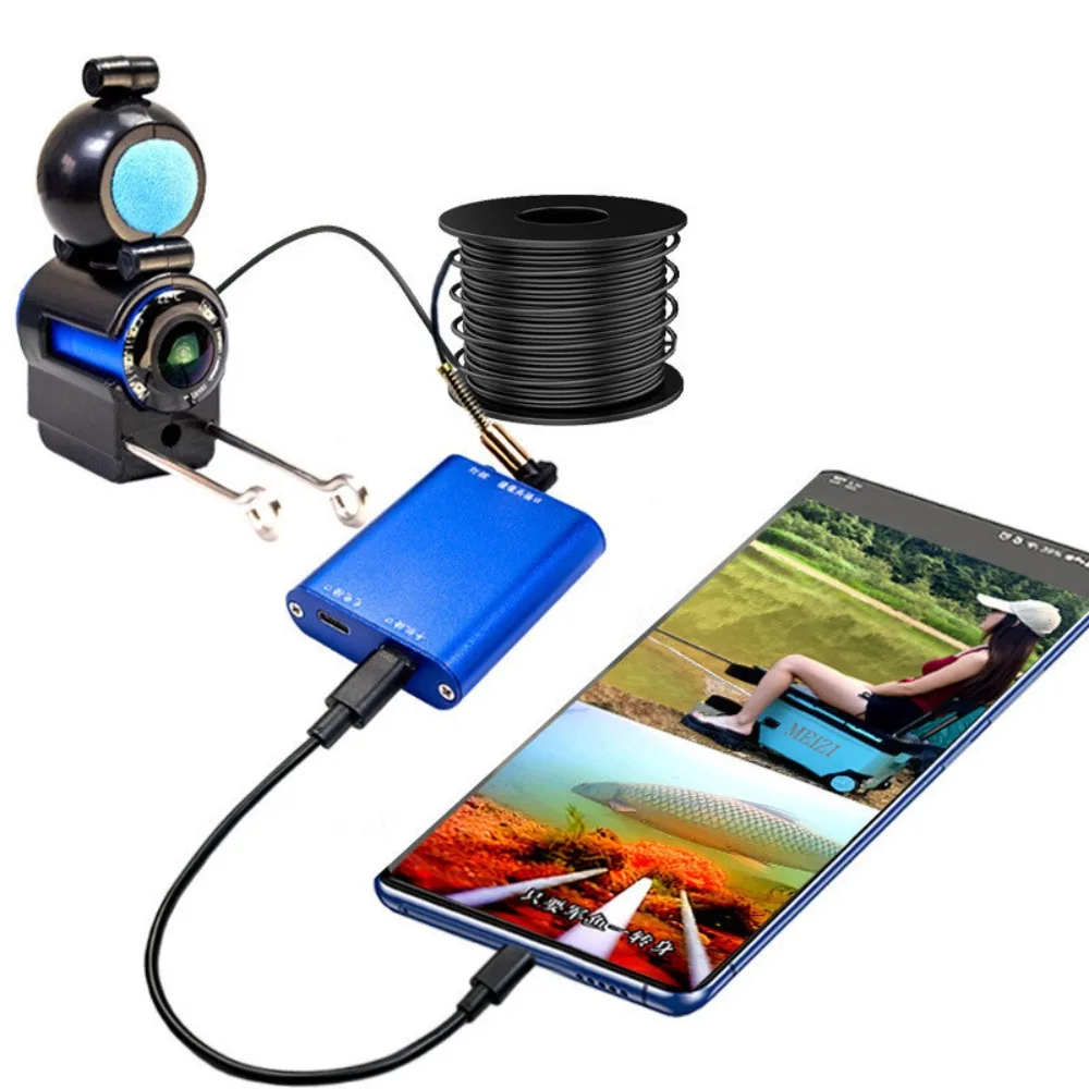 Underwater probe visual fish finder high definition fishing camera camera anchor fish mobile phone live broadcast