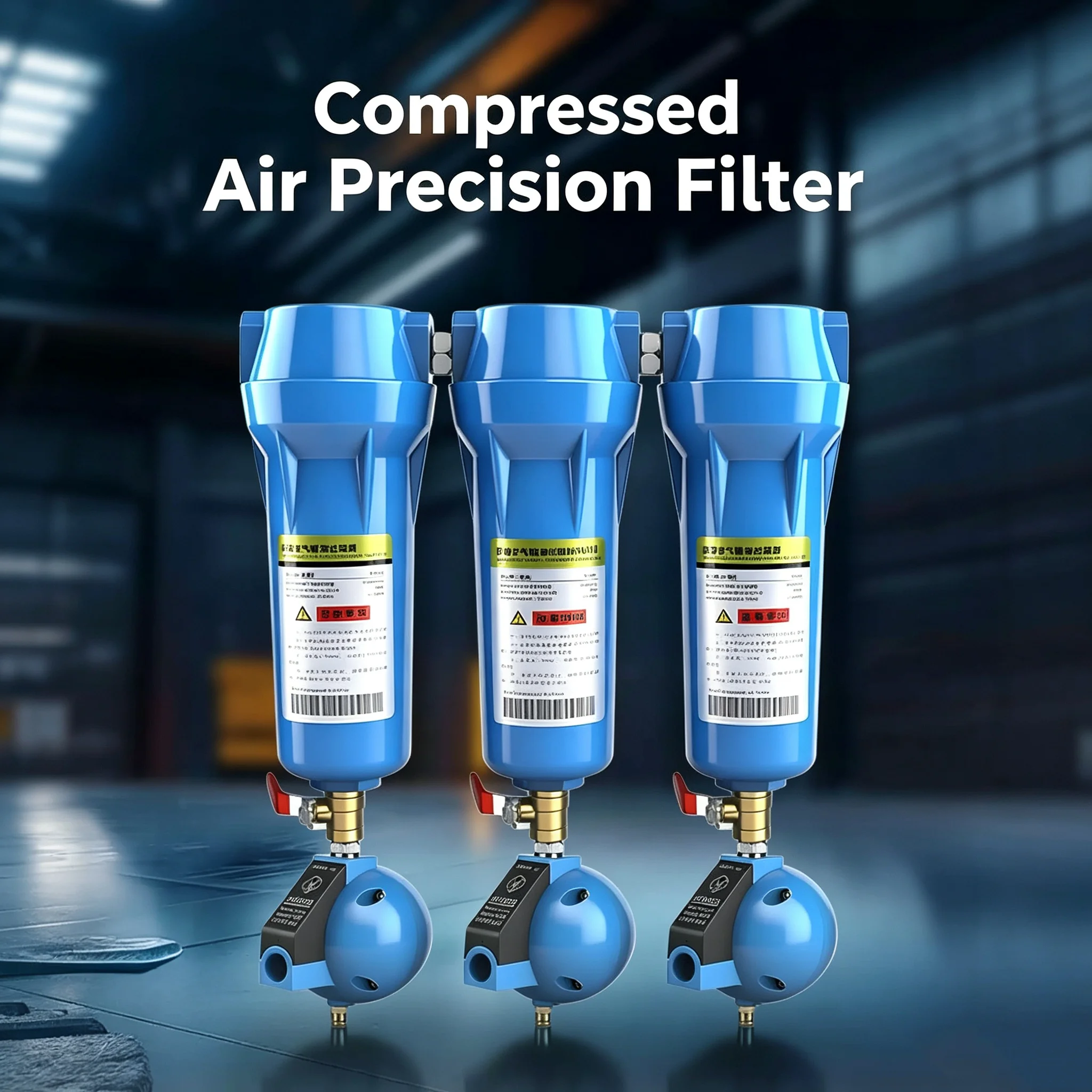 QPS Precision 024 Compressed Air Filter Oil Water Separator for Air Compressor Dryer Efficient Water Removal 0.15