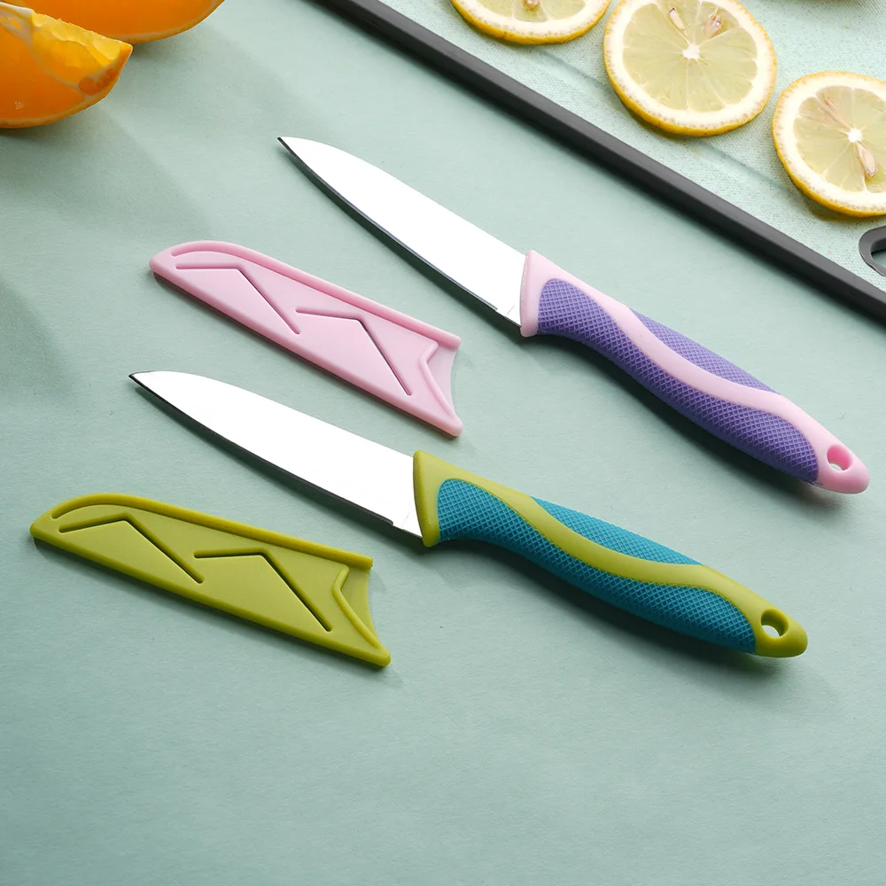 2026 New Stainless Steel Small Straight Knife with Sleeve Thickened Portable Outdoor Knife EDC Tool Multi-Function Knife