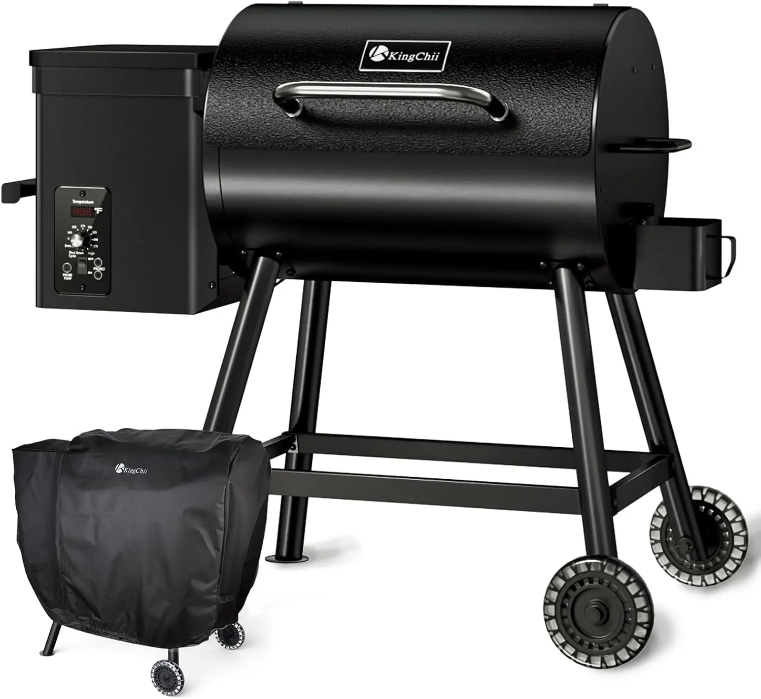 Electric Wood Pellet Grill & Smoker, 456 SQ.IN Grill Capacity, with PID Temperature Control  for Backyard Camping Bake