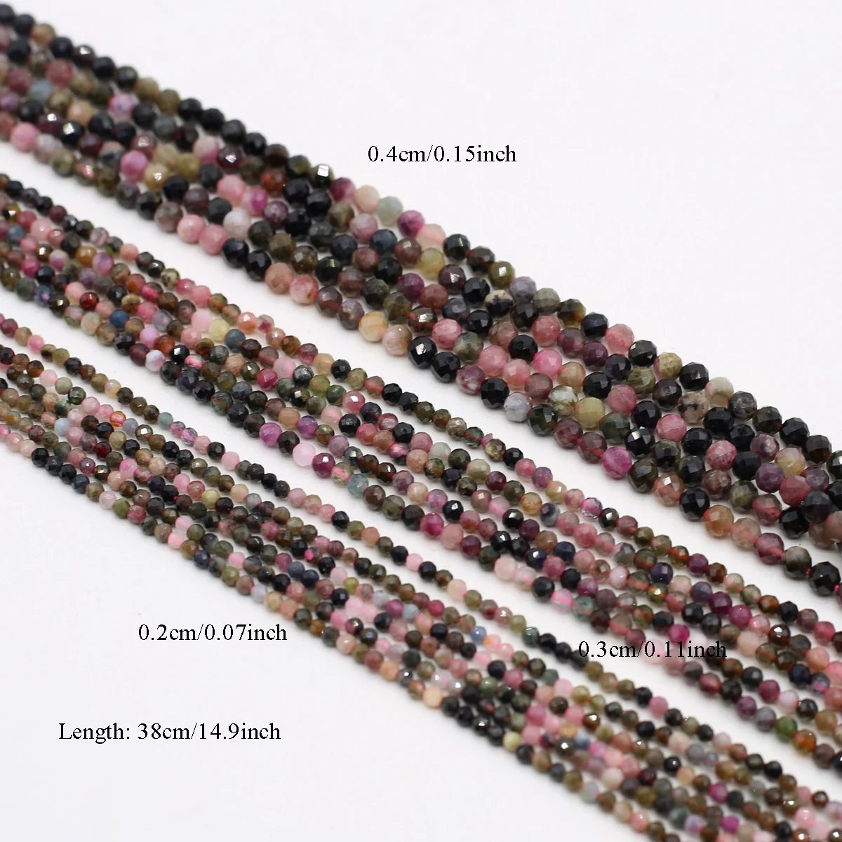 2/3/4mm Colorful Jasper Faceted Beads Small Natural Stone Loose Spacer Beads for Jewelry Making DIY Necklace Bracelet Accessory