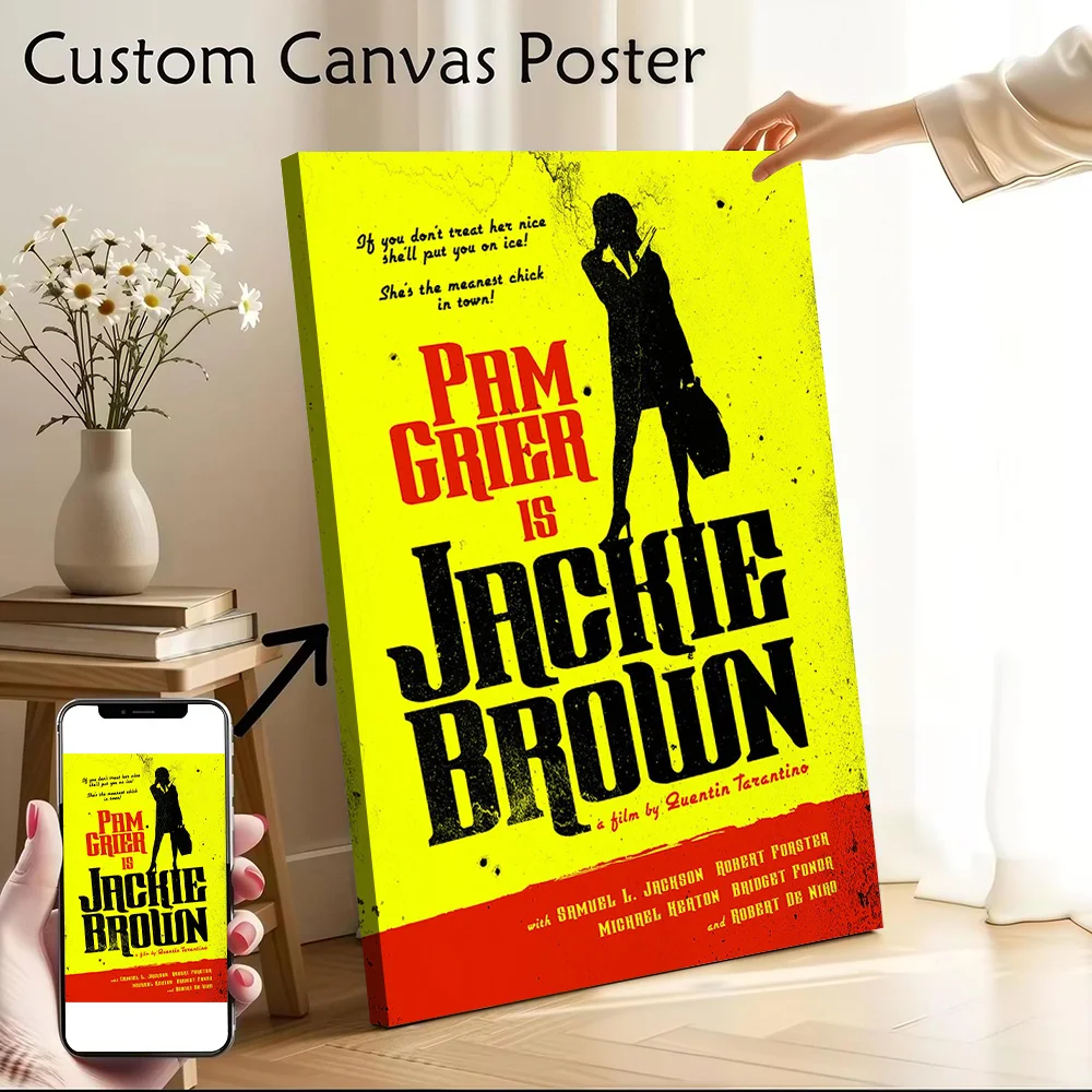 Jackie Brown Canvas Wall Art Poster Custom Wall Paintings Personalized Photo Printing for Home Decor Ornaments Bedroom Wand Deko