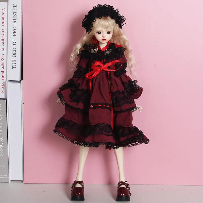 No Doll New 30/45/60cm Doll's Clothes for 1/3 1/4 1/6 Bjd Doll Alice dress Diy Girl Toys Dress Up Doll Accessories