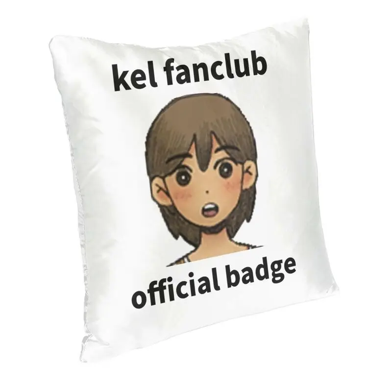 Omori Kel Fanclub Square Pillow Case Decoration Cushions Throw Pillow for Living Room Double-sided Printing